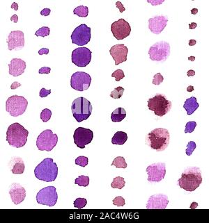 Hand Drawn Abstract Watercolor Seamless Pattern With Visible Brushstrokes. Stock Photo