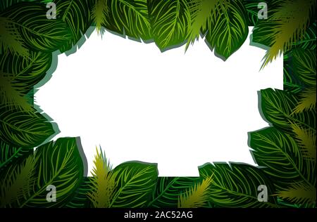 Many leaves graphics design pattern outline paper Abstract wallpaper Illustration vector Colorful plant background Stock Vector