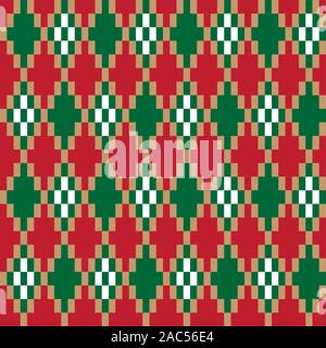 Classic Argyle Seamless Pattern - This is a classic argyle, diamond shape pattern suitable for website resources, graphics, print designs, textile Stock Vector