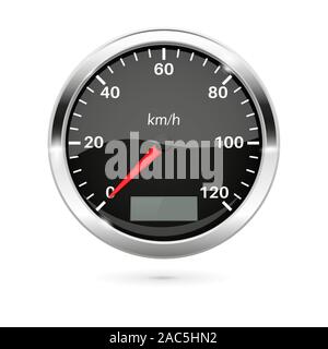 Speedometer. 3d vector illustration Stock Vector