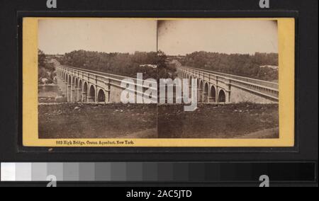 High Bridge, Croton Aqueduct, Hudson River, NY High Bridge, Croton Aqueduct, Hudson River, N.YHigh Bridge, Croton Aqueduct, Hudson River, N.Y. Stock Photo