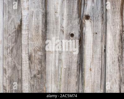 weathered wooden rustic background. old gray planks texture with natural patterns Stock Photo