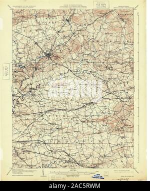 New Holland, Pennsylvania, map 1908, 1:62500, United States of America ...