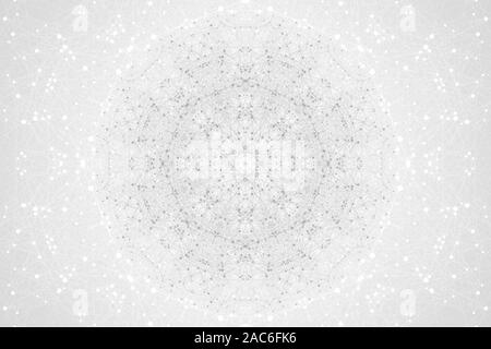 Abstract plexus background with connected lines and dots. Plexus geometric effect. Big data complex with compounds. Lines plexus, minimal array Stock Vector