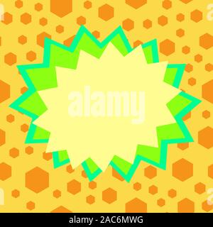 Asymmetrical uneven shaped format pattern object outline multicolour design Business Empty template for Layout for invitation greeting card promotion Stock Vector