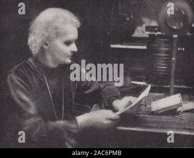 'Madame Marie Sklodowska'/ Marie Curie- Discovered Radium in 1898. Stock Photo