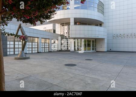 Sacramento, CA, USA -August 11, 2019. Front facade of the Corcker Art Museum , one of the few art museums in the area Stock Photo