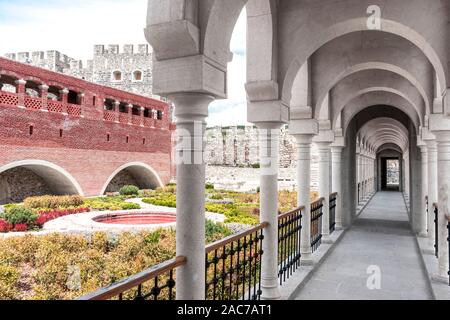 Rabati Castle, Akhaltsikhe, Georgia - May, 2017: The wonderful architecture of the ancient city - the fortress Stock Photo