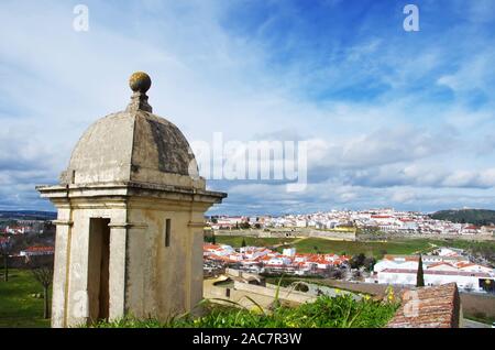 Panoramic view of Elvas, Alentejo region, Portugal Stock Photo