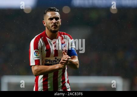 Madrid, Spain. 01st Dec, 2019. KOKE DURING MATCH ATLETICO DE MADRID VERSUS FC BARCELONA AT WANDA METROPOLITANO STADIUM. SUNDAY, 1 DECEMBER 2019 Credit: CORDON PRESS/Alamy Live News Stock Photo