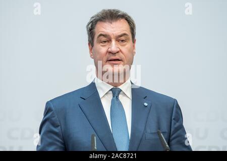Markus Söder speaking at a CDU election event on 26.05.2019 Stock Photo