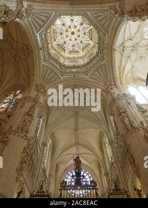 Burgos, Spain - May 4, 2019. Interior of the Cathedral of Santa María de Burgos. Spain Stock Photo