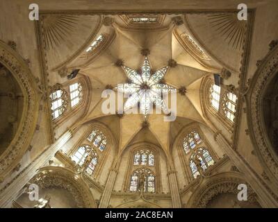Burgos, Spain - May 4, 2019. Interior of the chapel of the Constable in the Cathedral of Santa Maria de Burgos, Spain Stock Photo