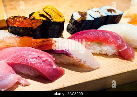 Sushi Tsukiji Market Stock Photo