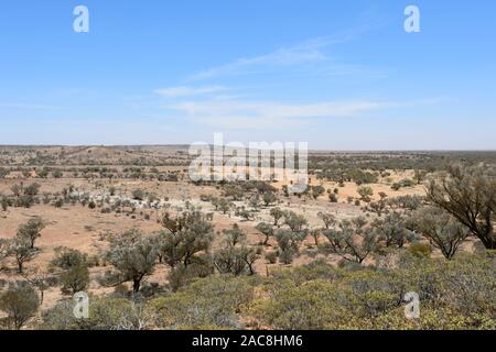 View of the arid landscape in Sturt National Park, near Tibooburra, New South Wales, NSW, Australia Stock Photo