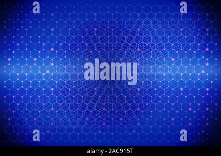 Web Graphic design Net pattern outline technology for network structure Abstract shape wallpaper Illustration vector colorful background Stock Vector