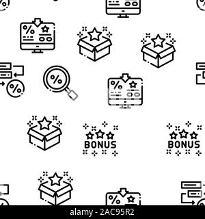 Bonus Hunting Seamless Pattern Vector Stock Vector