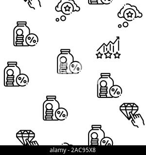 Bonus Hunting Seamless Pattern Vector Stock Vector