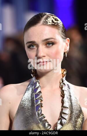 Jessica Barden attending the UK film premiere of Far From The Madding