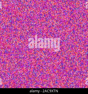 Bright orange, violet, blue, glitter, sparkle confetti texture. Christmas abstract seamless pattern. Stock Photo