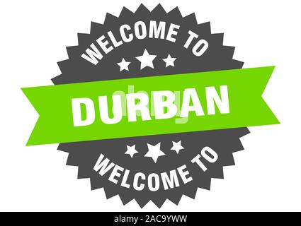 Durban Sign Durban stamp. welcome to Durban green sign Stock Vector Image & Art - Alamy