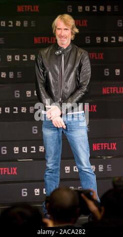 Seoul, South Korea. 2nd Dec, 2019. . 02nd Dec, 2019. Seoul, South Korea. 2nd Dec 2019. American filmmaker and director Michael Bay attends a press conference for his new movie, 6 Underground, in Seoul, South Korea. Credit: Lee Jae-Won/AFLO/Alamy Live News Credit: Aflo Co. Ltd./Alamy Live News Stock Photo