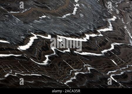 Natural black, gray marble with silver, brown veins texture background on high resolution. Stock Photo