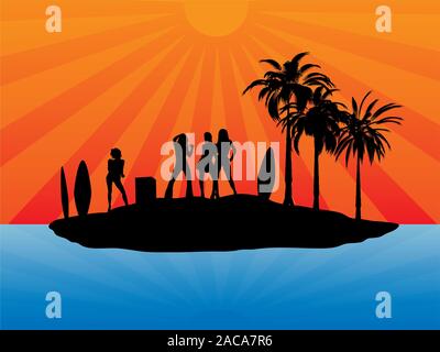 holiday island Stock Photo