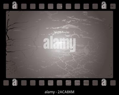 Film reel background with copy space. 3D illustration, Stock Photo