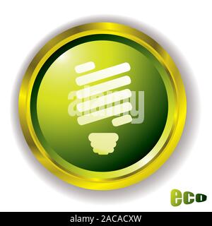 eco bulb icon Stock Photo