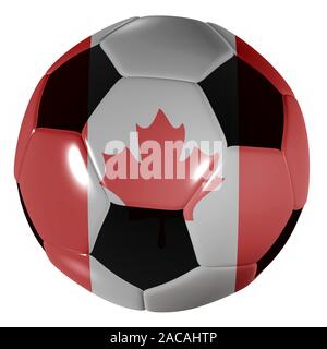 football canada flag Stock Photo