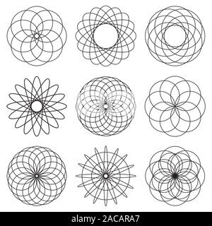 illustrated spiral effect Stock Photo