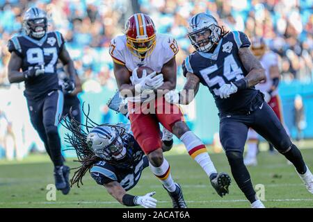 Carolina Panthers free safety Jeremy Chinn (21) yells instructions during  an NFL football game against the Tampa Bay Buccaneers, Sunday, Dec. 26,  2021, in Charlotte, N.C. (AP Photo/Brian Westerholt Stock Photo - Alamy