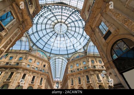 Vittorio Emanuele Gallery in Mailand, Italy Stock Photo