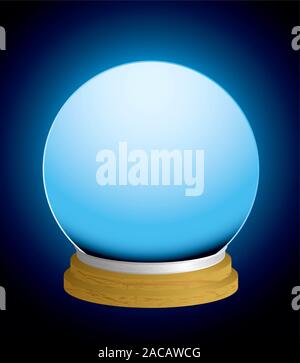 fortune teller crystal ball Stock Photo