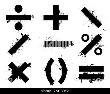abstract background design with math symbols and numbers theme Stock ...
