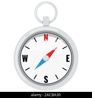 Compass vector image isolated on white background. Stock Vector