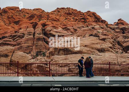 November, 2019 - Red Rock Canyon National Recreation Area, Las Vegas, Nevada, USA Stock Photo