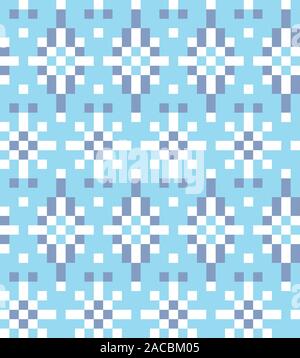Snowflake Pattern - This is a snowflake pattern suitable for website resources, graphics, print designs, textile Stock Vector