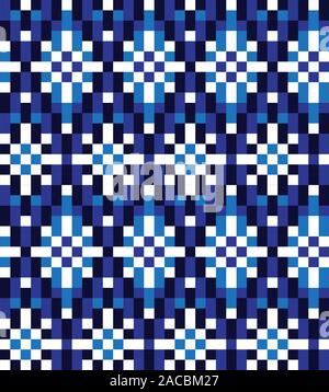 Snowflake Pattern - This is a snowflake pattern suitable for website resources, graphics, print designs, textile Stock Vector