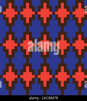 Classic Argyle Seamless Pattern - This is a classic argyle, diamond shape pattern suitable for website resources, graphics, print designs, textiles Stock Vector
