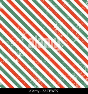 Christmas line patter with grunge. Vector eps10 Stock Vector