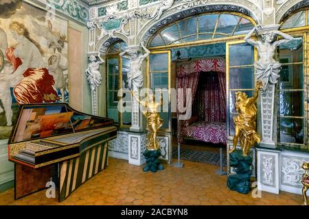 Ceremonial room, Palais Lascaris, Nice, Côte d’Azur, France, Europe Stock Photo