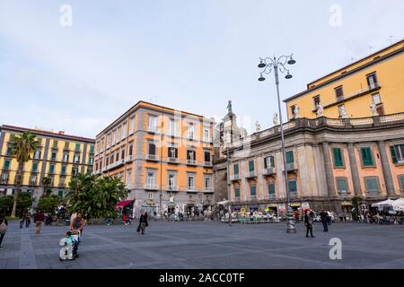 Piazza Dante, Naples, Italy Stock Photo