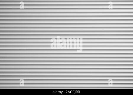 silver metallic roller blind or sliding shutter shade background with copy space Stock Photo