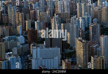 Benidorm skyscrapers Stock Photo