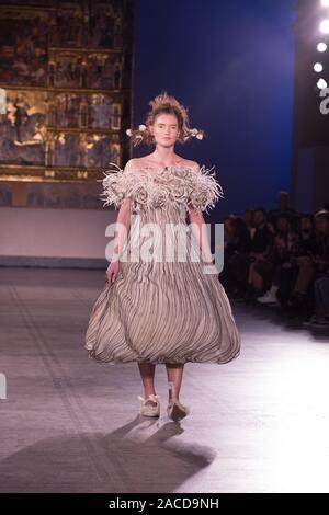 Guo Pei's first ever runway show in the UK, staged to celebrate the