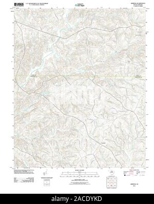 USGS TOPO Map South Carolina SC Armenia 20110818 TM Restoration Stock Photo