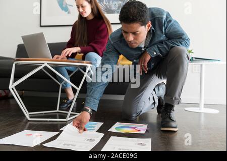 Business people working on strategy in office Stock Photo