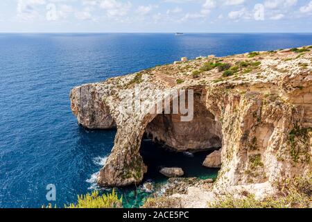 Blue Grotto in Malta Stock Photo